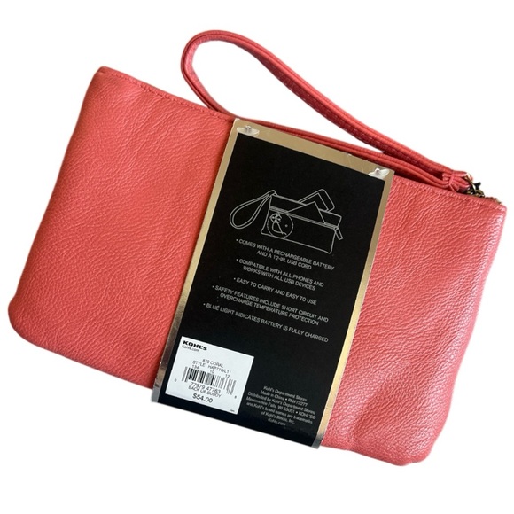 Apt. 9 Coral Wristlet with Charging Feature - Picture 3 of 9